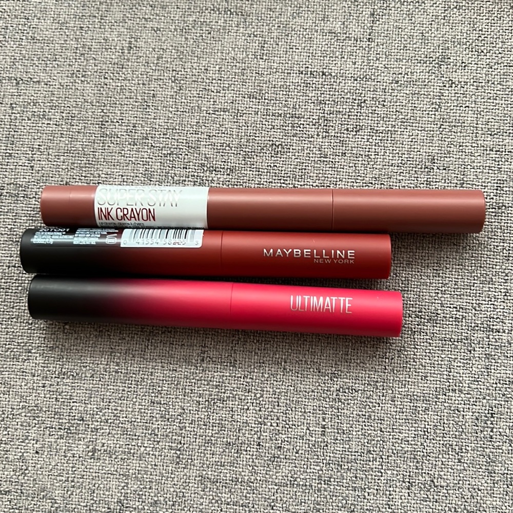 Maybelline lip crayon lipsticks